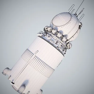 первый космический корабль \"Восток\" на выставке в Москве. вид соплей  двигателя снизу. в фоновом режиме Редакционное Фотография - изображение  насчитывающей гагарина, снежок: 236602752