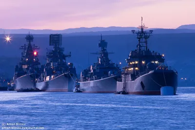 Боевые корабли Черноморского флота и Каспийской флотилии отправились в  Ростов