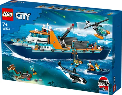 Конструктор LEGO City Корабль Arctic Explorer, 815 деталей, 7+, 60368 -  купить с доставкой по выгодным ценам в интернет-магазине OZON (1189116537)