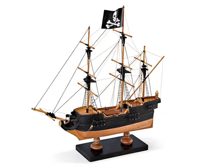 Пиратский корабль Pirate ship, 280х260х100 мм, М.1:135, сборная модель  парусного корабля из дерева для начинающих, Amati (Италия) - купить с  доставкой по выгодным ценам в интернет-магазине OZON (168613866)