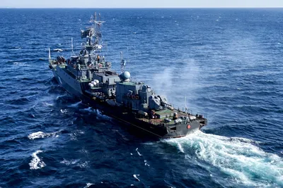 Большой противолодочный корабль \"Североморск\" Северного флота впервые  прибыл в Севастополь