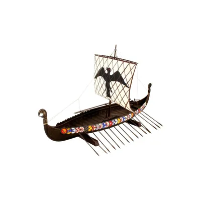Модель корабля Драккар (корабль викингов). Фото № 4