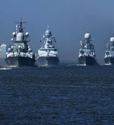Боевые корабли ВМФ России в акватории Невы | РИА Новости Медиабанк