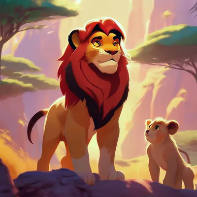 Мультик король лев» — создано в Шедевруме