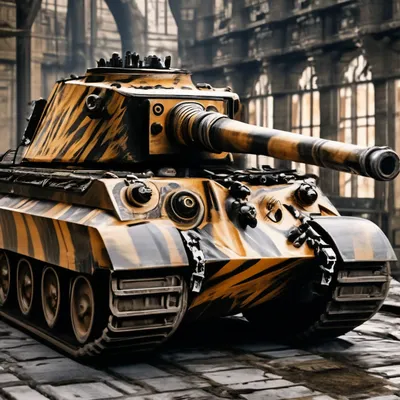 Военные игровые модели: Немецкий тяжелый танк Королевский Тигр, 1:72