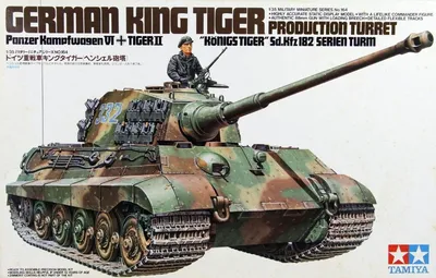 Склеиваемая пластиковая модель Тяжелый немецкий танк T-VIB \"королевский тигр\"  с башней Хеншель. Масштаб 1:35 - купить с доставкой по выгодным ценам в  интернет-магазине OZON (859046593)