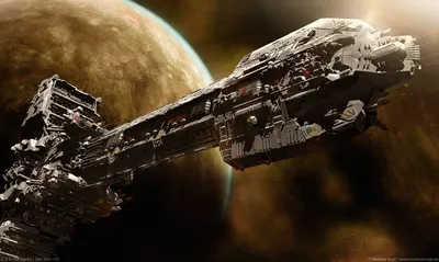 Космическая битва, космические корабли…» — создано в Шедевруме