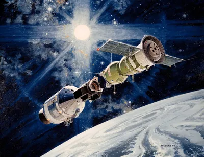 Союз-Аполлон: исторический полет двух космических кораблей