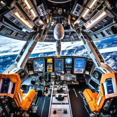 Интерьер космического корабля с взглядом на земле 3D планеты представляя El  Иллюстрация штока - иллюстрации насчитывающей футуристическо, корабль:  99937943