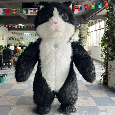 Большой надувной костюм кошки, костюм талисмана для взрослых, костюм для  мероприятий, платье для взрослых и детей, надувной костюм для маркетинга |  AliExpress