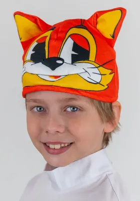 Купить карнавальный головной убор шапка-маска животного для костюма Кот  Леопольд