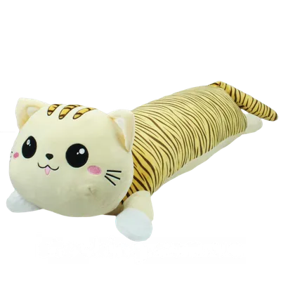 Мягкая игрушка кот батон 110см / Кот-батон большой / Розовый - купить с  доставкой по выгодным ценам в интернет-магазине OZON (690900043)