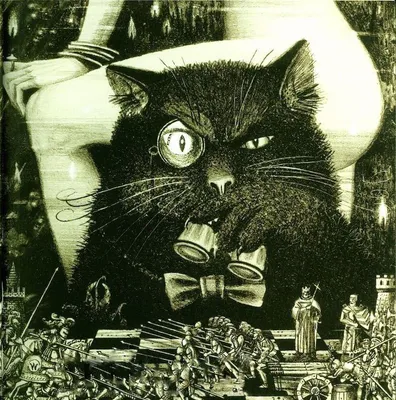 Кто такой Кот Бегемот ?! | Иллюстрация кошки, Иллюстрации, Рисунки