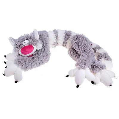 Мягкая игрушка Кот Бекон , 112 см, цвет бело-серый - купить с доставкой по  выгодным ценам в интернет-магазине OZON (309831471)
