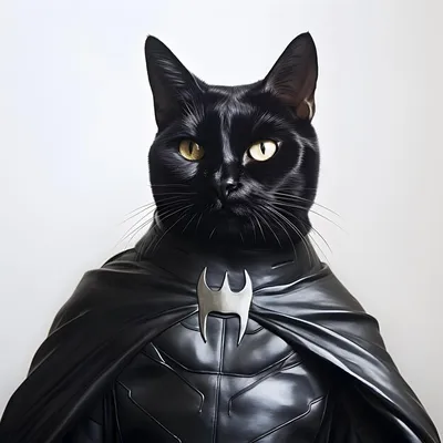 Чёрный кот Бэтмен, чёрный кот в…» — создано в Шедевруме