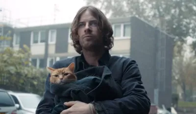 Уличный кот по кличке Боб / A street cat named Bob (2016, фильм) - «Мировой  книжный бестселлер оживает на экране. Рыжий кот Боб в роли самого себя.  Реальная история. Или всем любителям