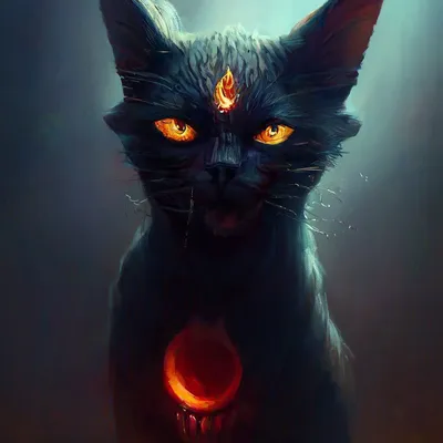 Демонический сердитый кот стал звездой сети - фото