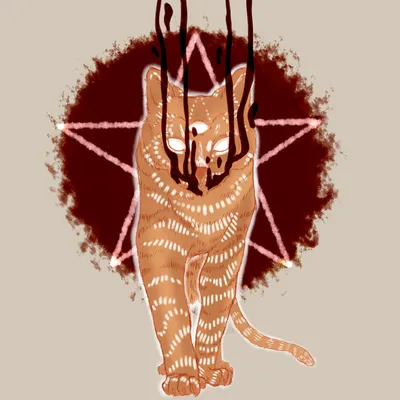 Кот демон» — создано в Шедевруме