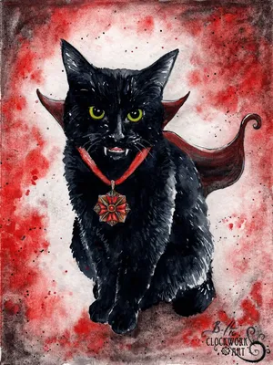 Наклейка Кошка-демон PNG - AVATAN PLUS