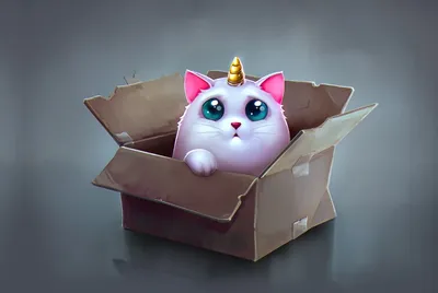Фольгированный шар кот единорог ⋆ Шар-Ура!