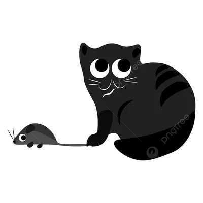 кот и мышь вектор или цветная иллюстрация PNG , мыши клипарт, кошка, мышь  PNG картинки и пнг рисунок для бесплатной загрузки