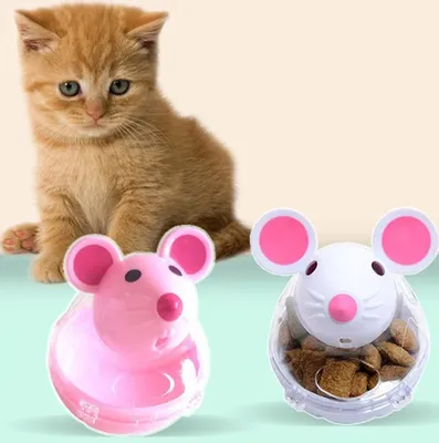 Semi игрушка-махалка для кошек, мышь с лентами, на веревке, серая | Купить  в Москве