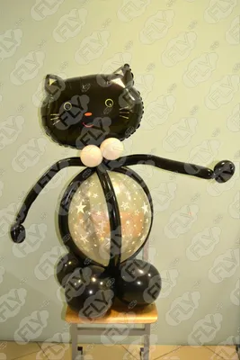 Фигура из шаров \"Кот\" - заказать в интернет-магазине воздушных шаров ФлайСПб