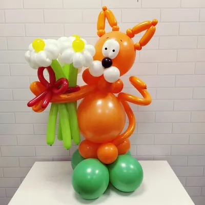 Оформление дня рождения в стиле \"Три кота\" с аэромозайкой - воздушные шары  с доставкой