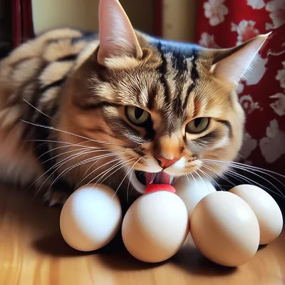 Почему кот лижет яйца? | Пикабу