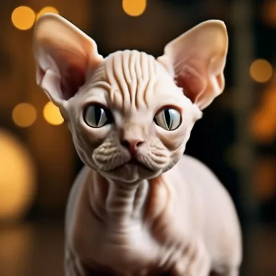 Толстый лысый кот - 78 фото