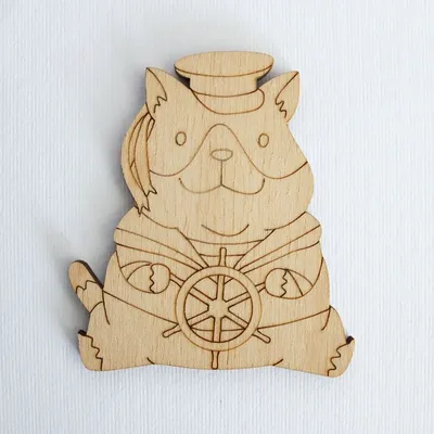 Магнитный держатель «Кот-моряк» – Owlforest Embroidery