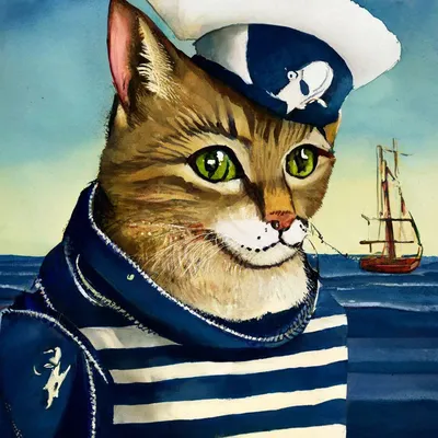 Кот моряк,моряк бывалый,знают все…» — создано в Шедевруме