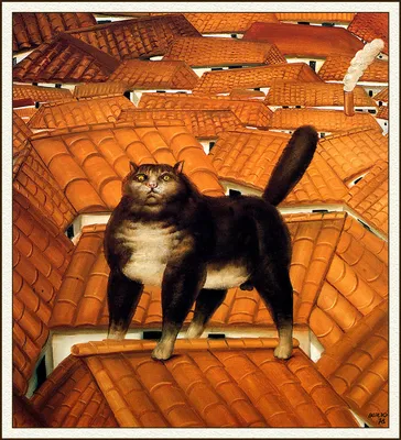 Кот на крыше» картина 50х60 арт.5А064 – InreriorShop