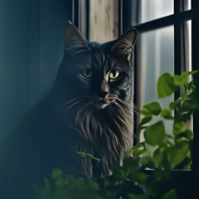 Картина по номерам \"Кот на окне\"