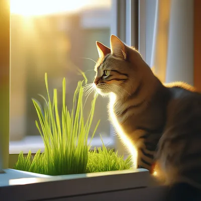 Кот на окне» — создано в Шедевруме