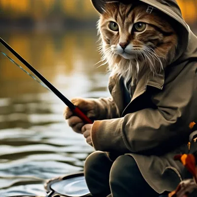 Вот такого бы кота-рыболова за 10 000 долларов положить на клавиатуру! |  Пикабу