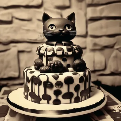 Кот-фея | Торт на день рождения, Смешной торт, Оригинальные торты