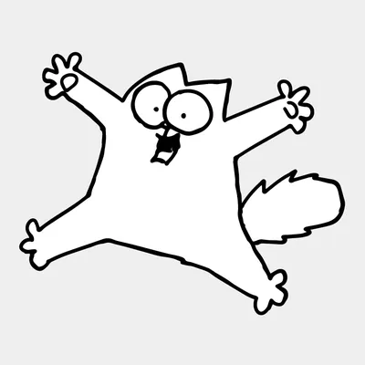 Легкие рисунки кота Саймона - 47 фото