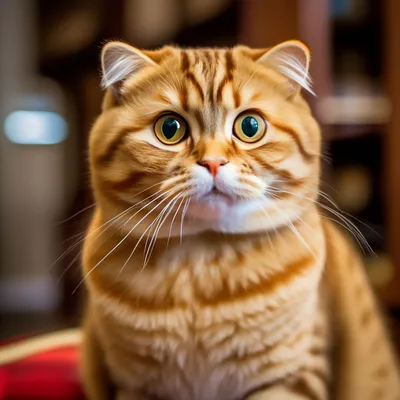 Шотландская прямоухая кошка: фото и описание породы (характер, уход и  кормление)