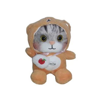 Игрушка мягкая, 25 см, \"Кот в капюшоне\" – купить оптом в интернет-магазине  optom-k.com