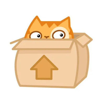 Кот в картонной коробке стоковое фото. изображение насчитывающей мэрилин -  84820622