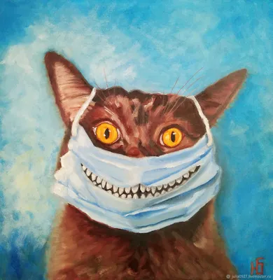 Хозяева натянули на кота маску, чтобы защитить от коронавируса: животное  стало мемом - Мировые новости - 24 Канал