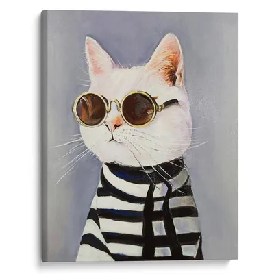 Кот в солнечных очках стоковое фото. изображение насчитывающей полосатый -  72024218