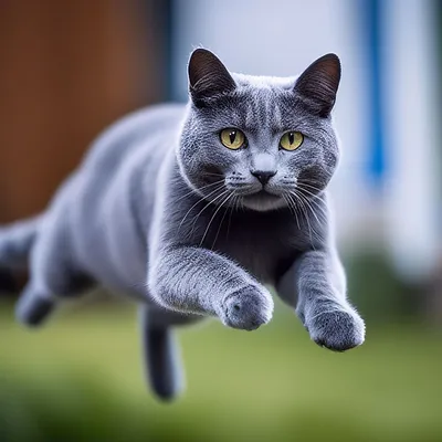 Кот, в прыжке,смешной,милый ,…» — создано в Шедевруме