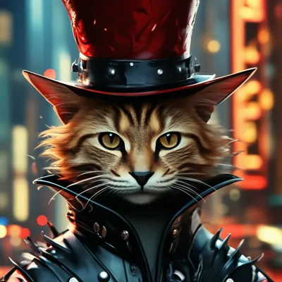 Кот в шапке» — создано в Шедевруме