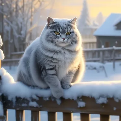 Картина с котом \"Снежок\". Зимний кот, кот под снегом, котик купить в  интернет-магазине Ярмарка Мастеров по цене 2500 ₽ – S8U7WBY | Картины,  Самара - доставка по России