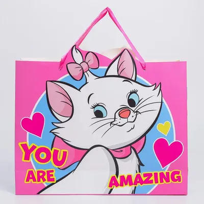Подарочный пакет Disney \"Коты-аристократы: Marie\", ламинат вертикальный,  размер 31х40х11 см - купить по выгодной цене в интернет-магазине OZON  (355232349)