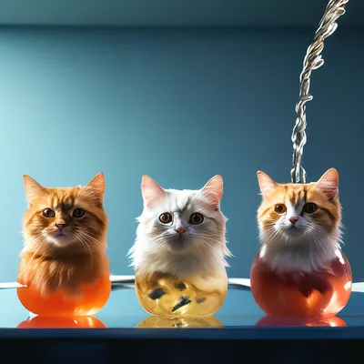 Кто сказал, что коты - это жидкость..? Котики - это хлебушек ☺️🥐 |  Instagram