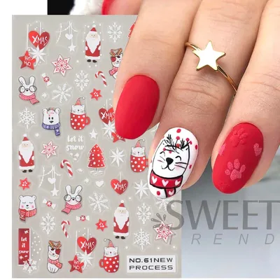 Бабочка 5D милый кот наклейки для ногтей звезда милый кот наклейки для  дизайна ногтей украшения для ногтей – лучшие товары в онлайн-магазине Джум  Гик