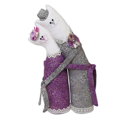 Набор для шитья (изготовления) куклы (игрушки) \"Miadolla\" C-0152 Коты-обнимашки  свадебные - купить с доставкой по выгодным ценам в интернет-магазине OZON  (1252345305)